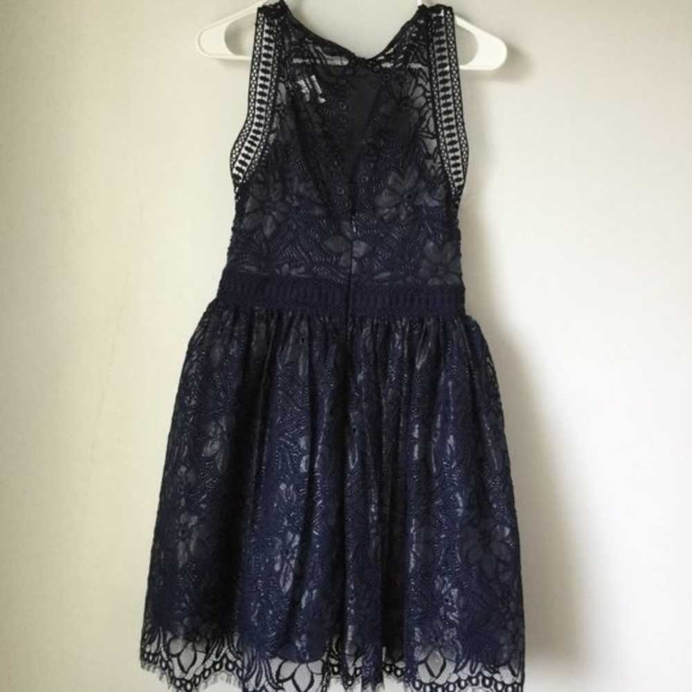 Tfnc Bethany Lace Party Blue/Navy Color Dress Siz… - image 5