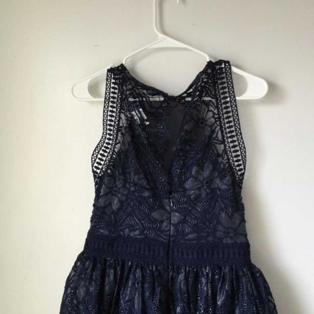 Tfnc Bethany Lace Party Blue/Navy Color Dress Siz… - image 6