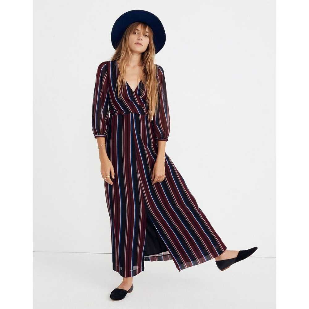 Madewell Wrap-Around Maxi Dress in Stockdale Stri… - image 1