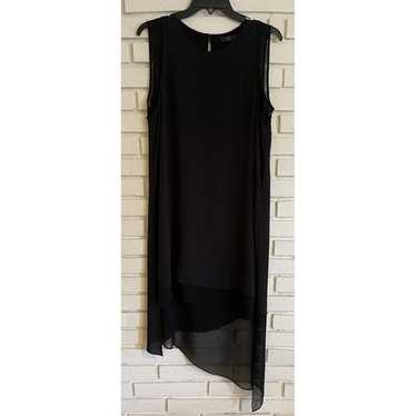 BCBG Maxazria Solid Black Sleeveless Asymmetric H… - image 1