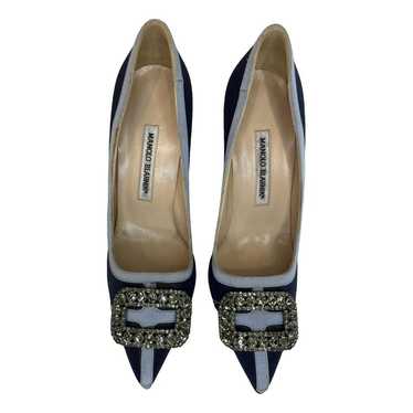 Manolo Blahnik Hangisi cloth heels - image 1