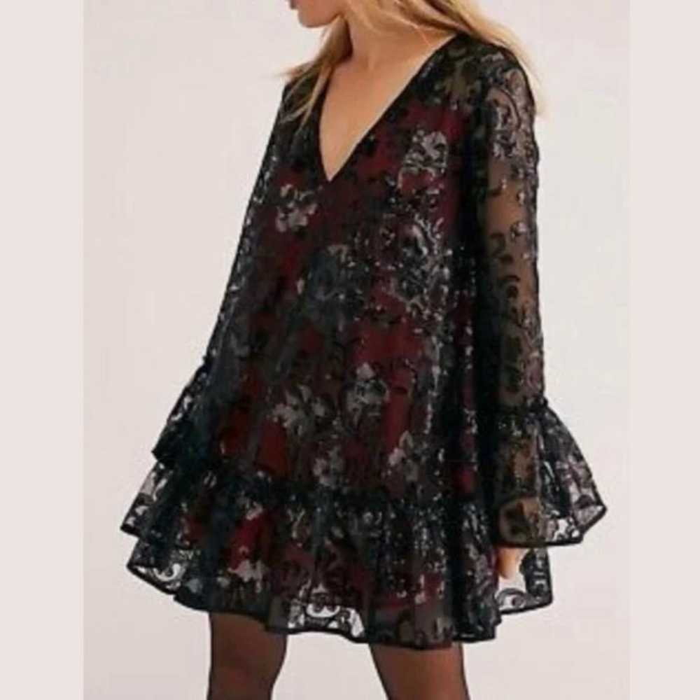 Free People Falling Flowers Frock Dress Size Medi… - image 4