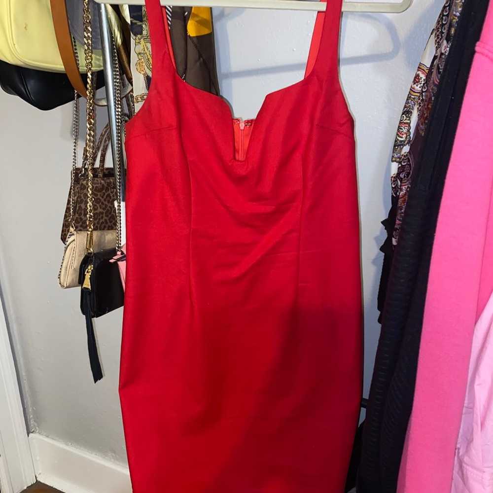 Superdown Square neck red mini dress - image 2