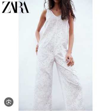 Zara Embroidered Eyelet jumpsuit - image 1