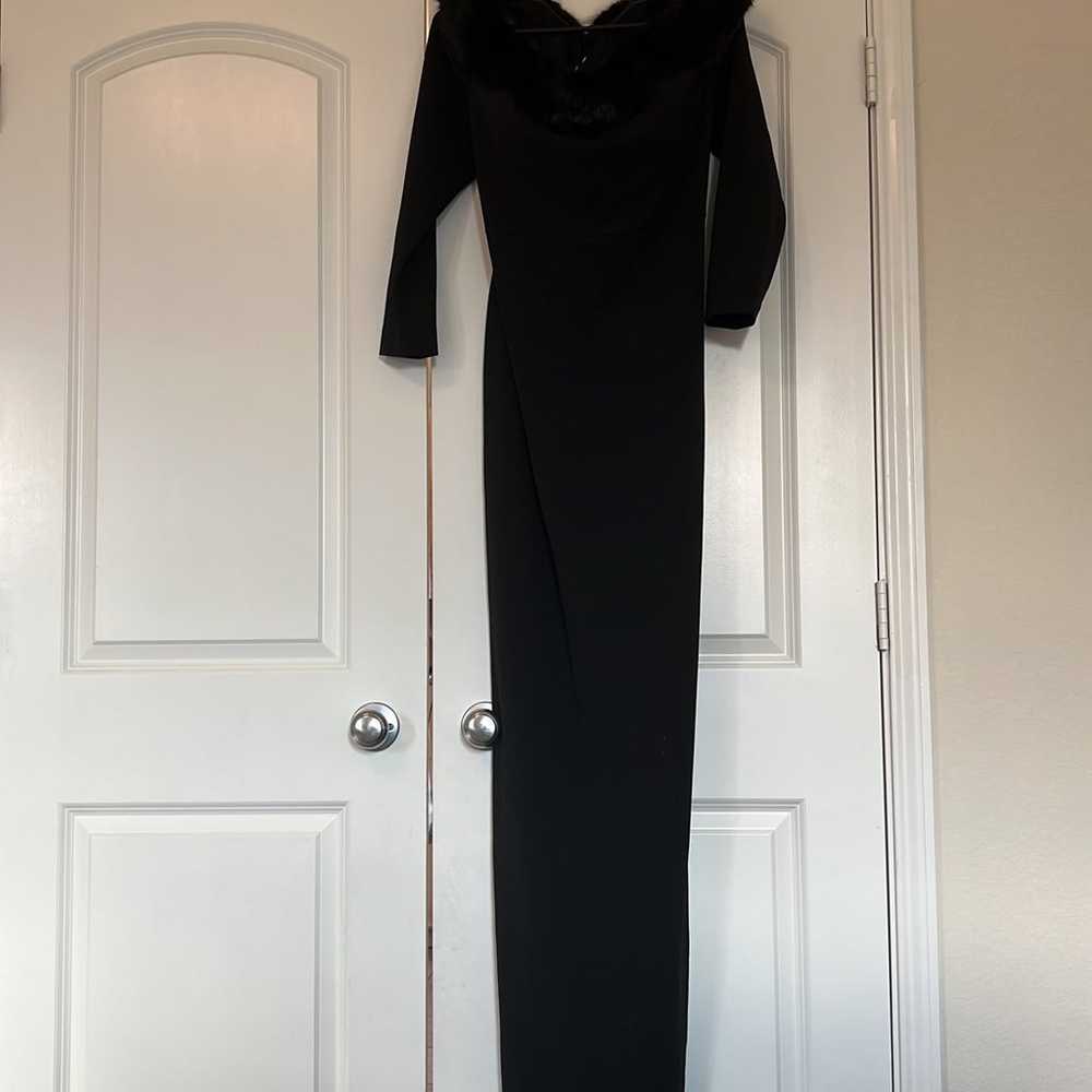 Calvin Klein Gown Maxi black dress Size 14 - image 2