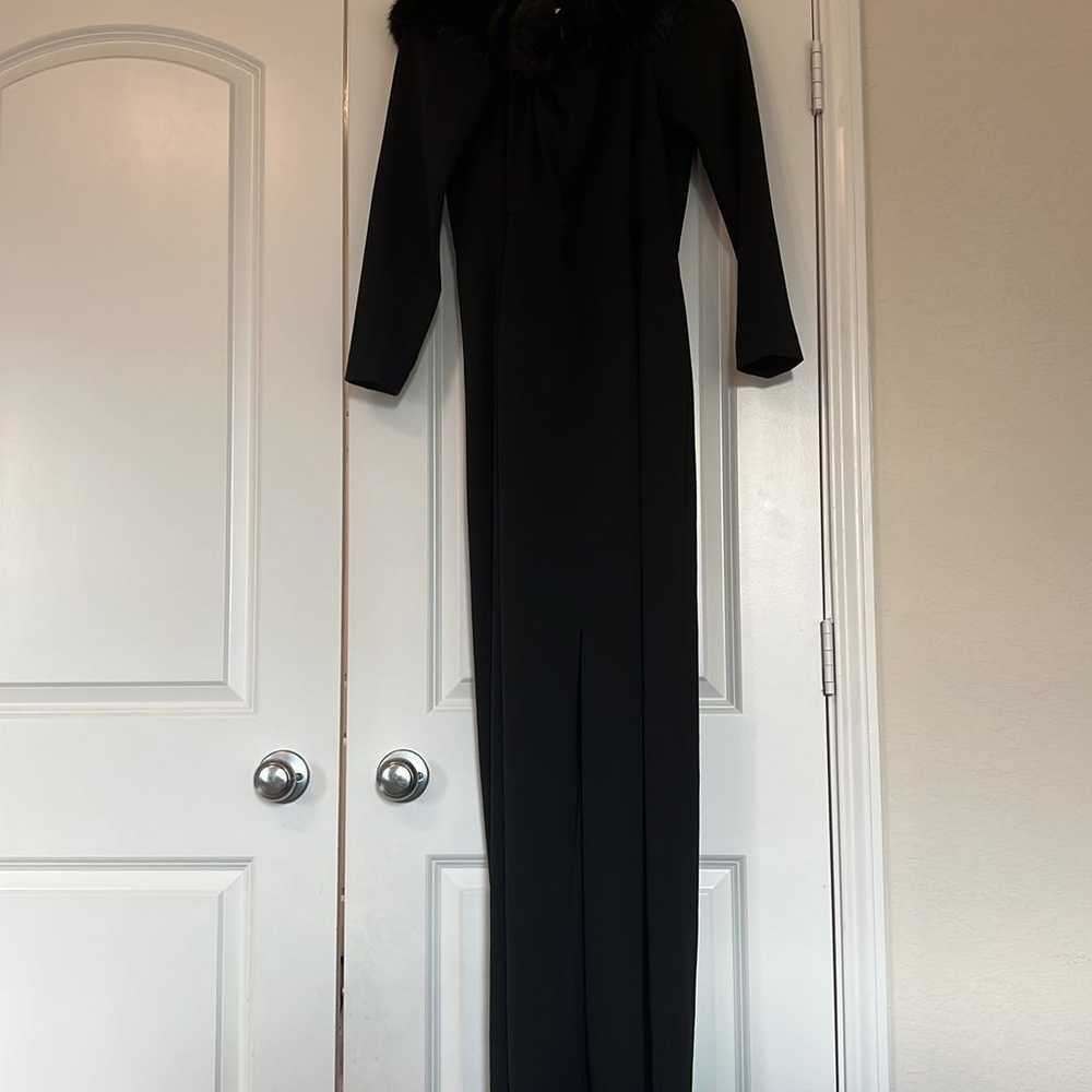 Calvin Klein Gown Maxi black dress Size 14 - image 4