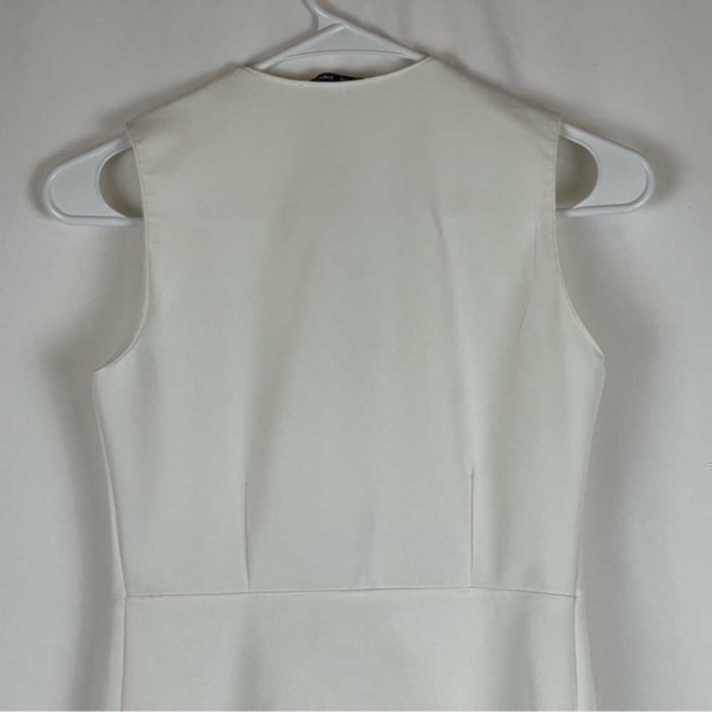 Zara White Deep V-Neck Party Event Dress NWOT - image 6