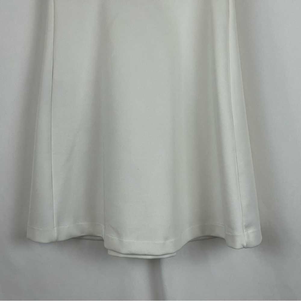 Zara White Deep V-Neck Party Event Dress NWOT - image 7