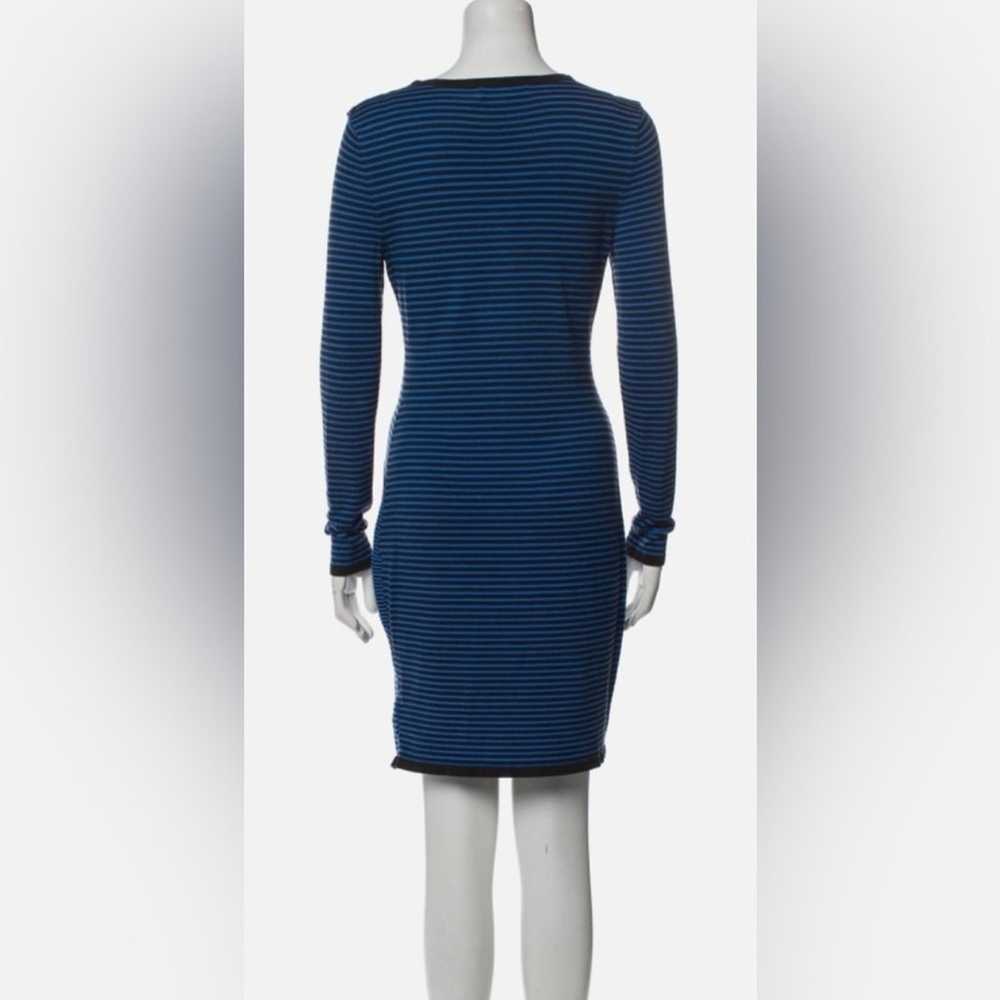 Michael Kors Fitted Light Sweater Dress Blue and … - image 2