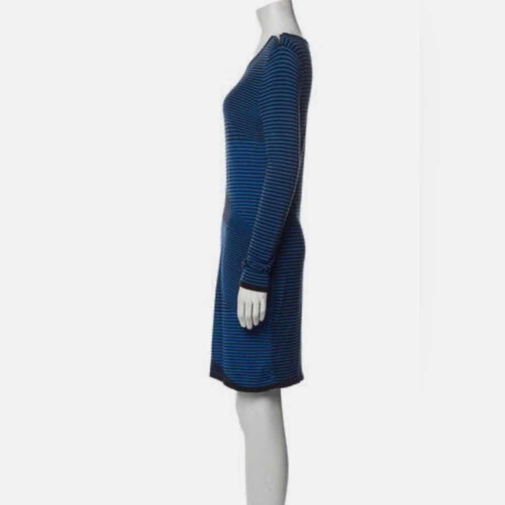 Michael Kors Fitted Light Sweater Dress Blue and … - image 3