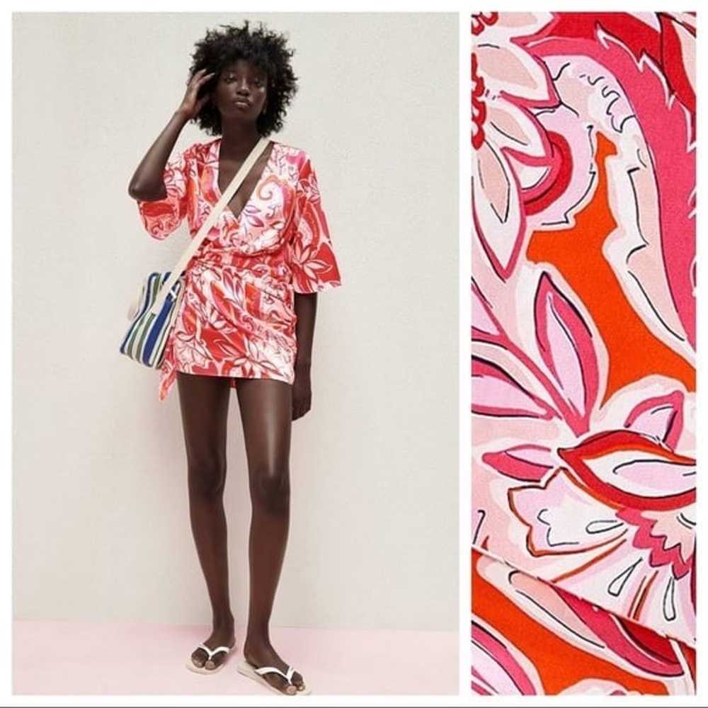 ZARA SS21 RED PRINTED MINI DRESS 3198/048 - image 11