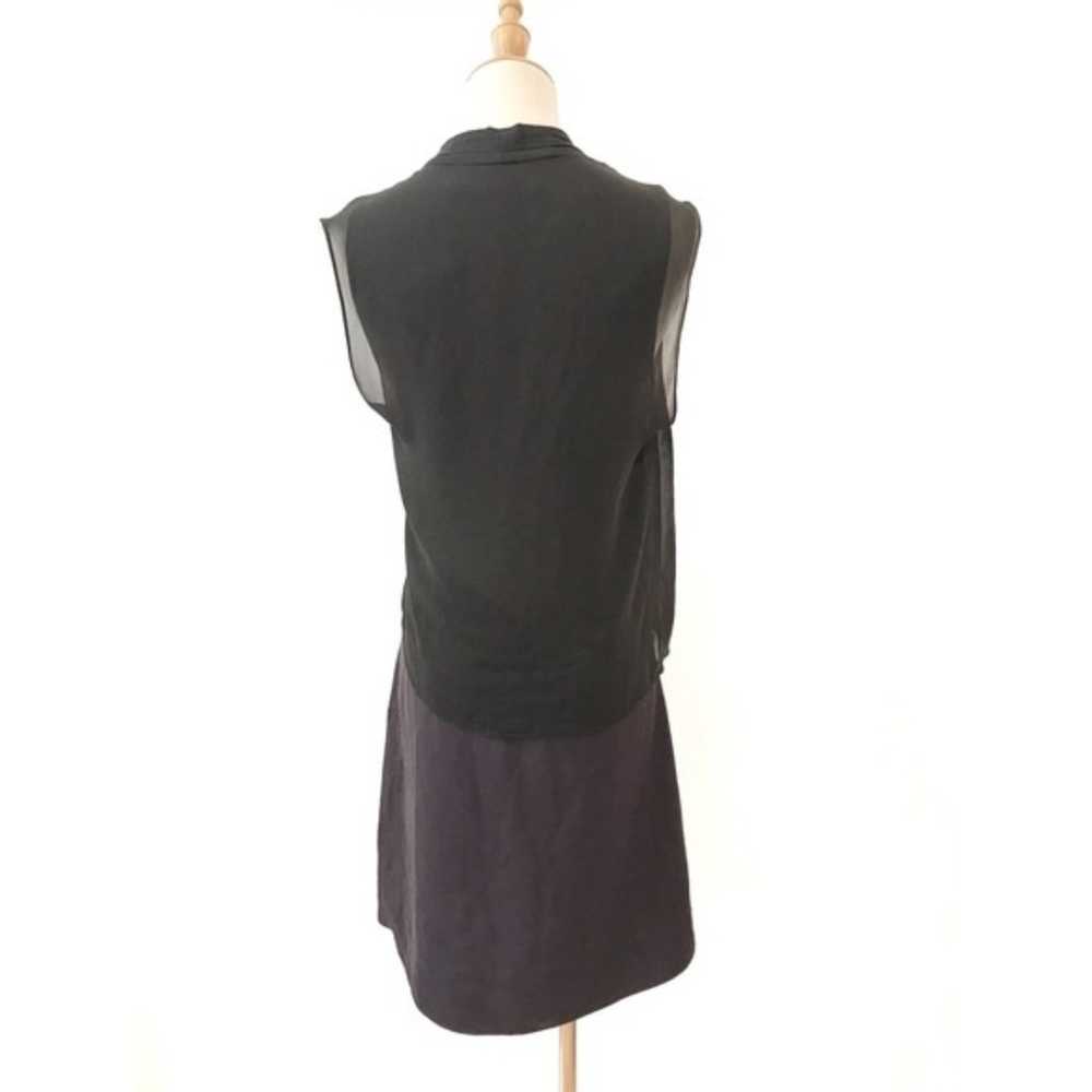 All Saints Amis Dress Grey Black Mini Size 4 - image 6