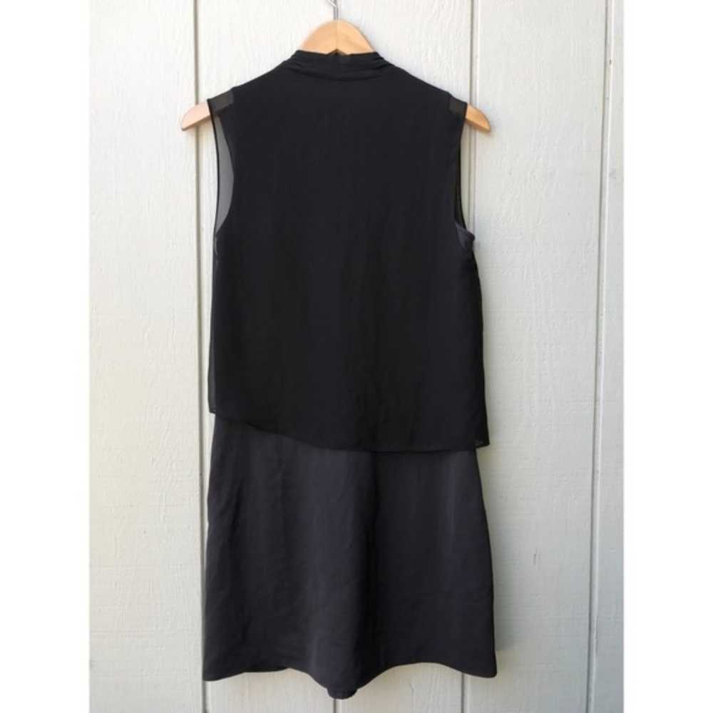 All Saints Amis Dress Grey Black Mini Size 4 - image 8