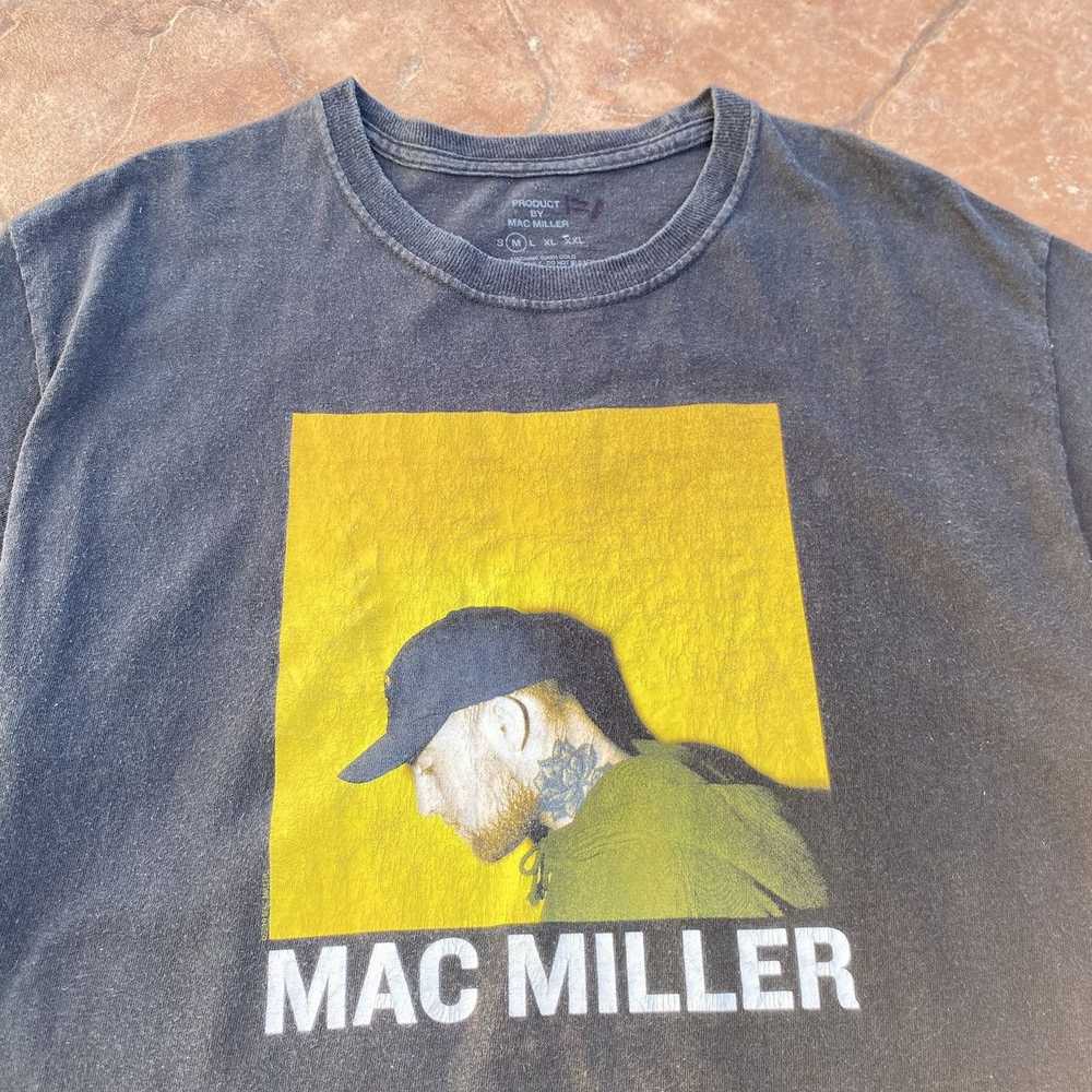 Mac Miller × Rap Tees × Rare Thrashed Faded Mac M… - image 1