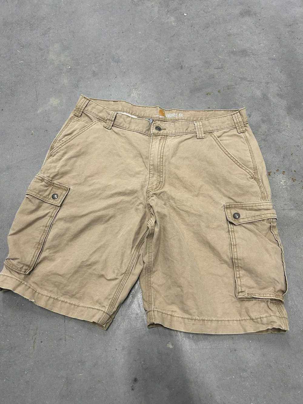 Carhartt × Vintage Carhartt khaki cargos 38 - image 1