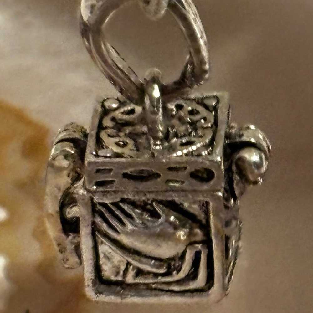 Sterling Silver Prayer Box Necklace - image 2