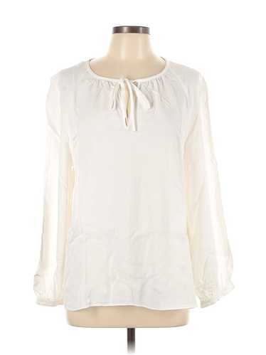 Club Monaco Women Ivory Long Sleeve Blouse L