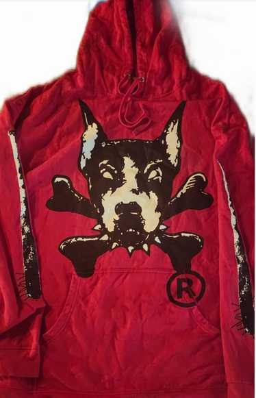 City Morgue × G59 Records Red dog years hoodie