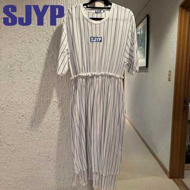 SJYP White One Piece Striped L - image 1