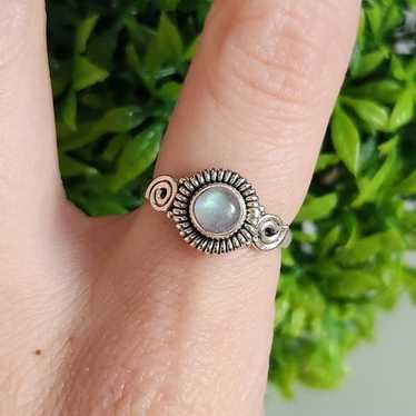 925 Sterling Silver Moonstone Ring