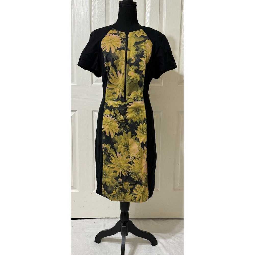 Michael Kors Floral Pannel Lined Sheath Dress Wit… - image 1