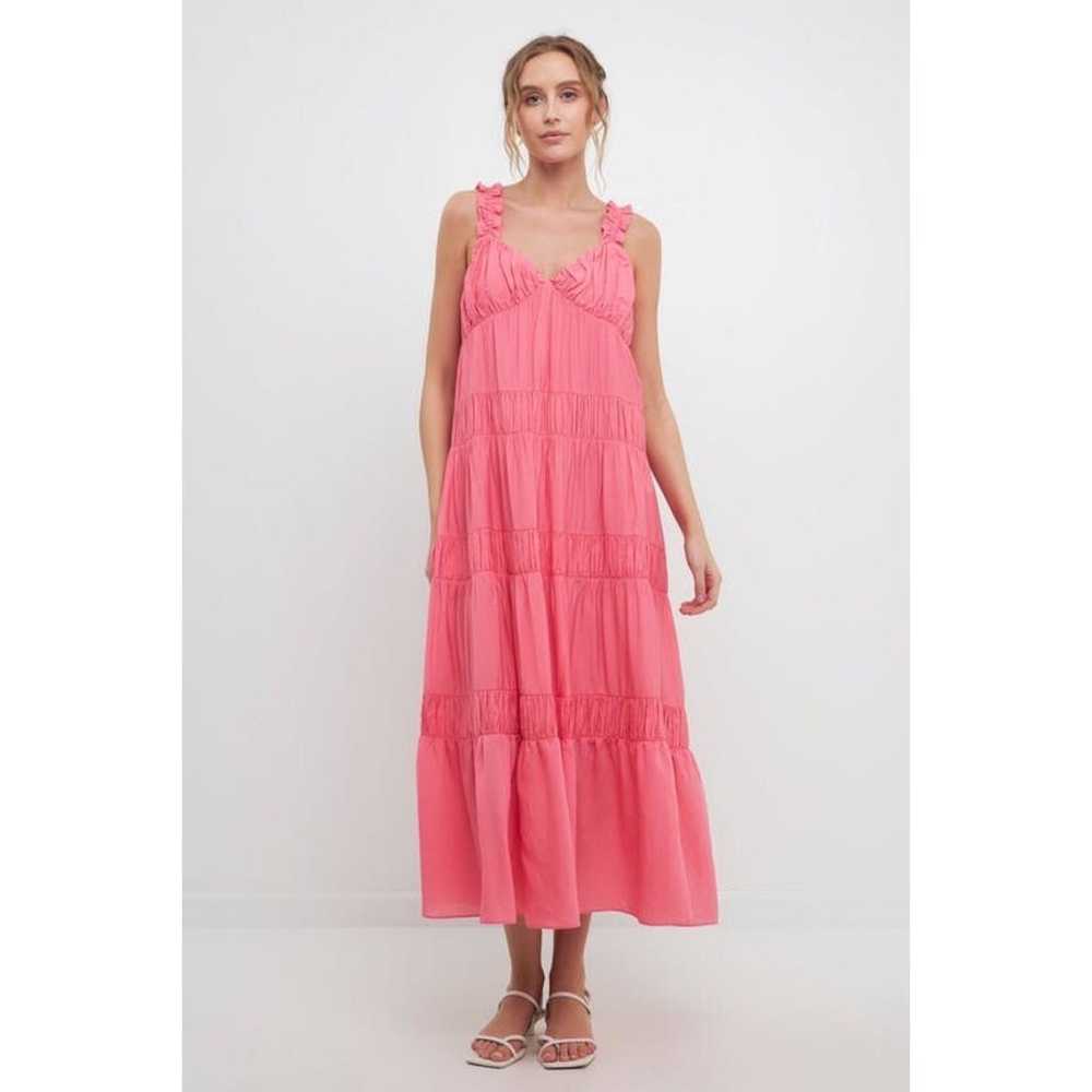 Free The Roses Tiered Maxi Paradise Dress Size La… - image 1