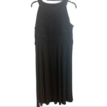 Evan Picone Black Label black empire waist dress