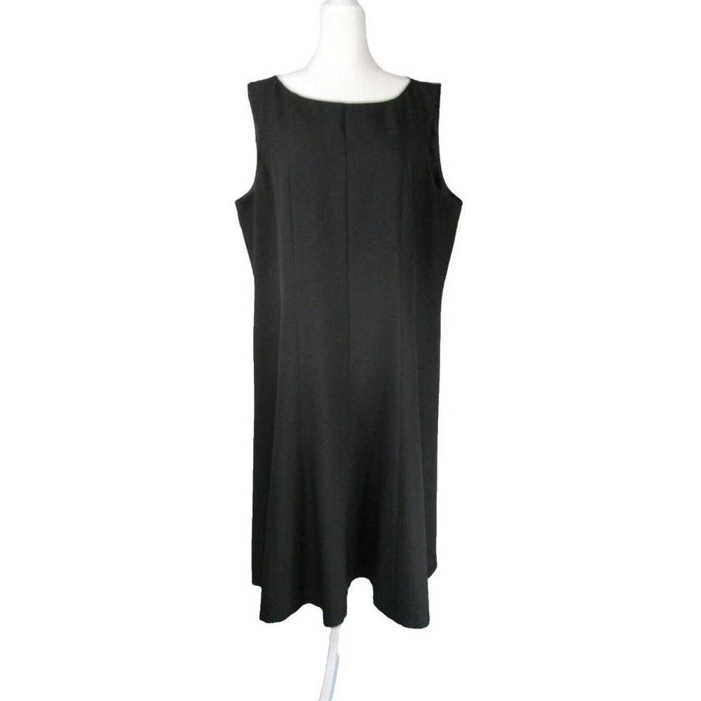 Evan-Picone Black Label Black Dress 18 Lined Bodi… - image 1