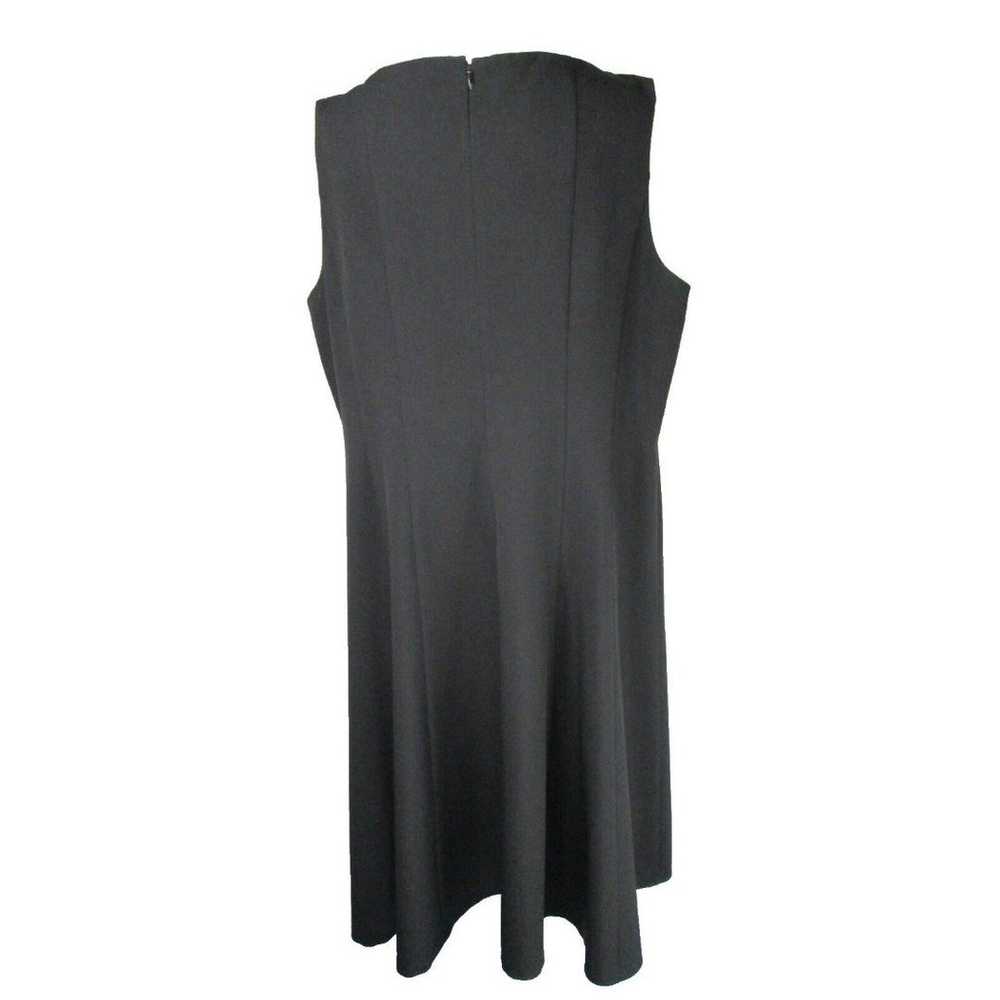 Evan-Picone Black Label Black Dress 18 Lined Bodi… - image 2