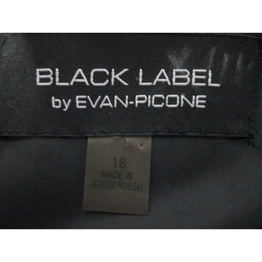 Evan-Picone Black Label Black Dress 18 Lined Bodi… - image 4