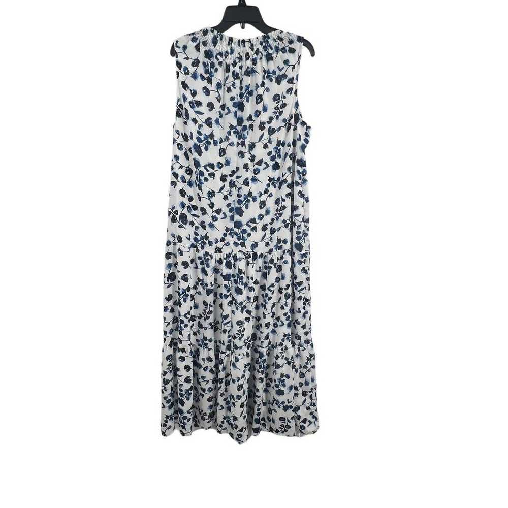 Elizabeth & James Blue Floral Sleeveless Tiered M… - image 4