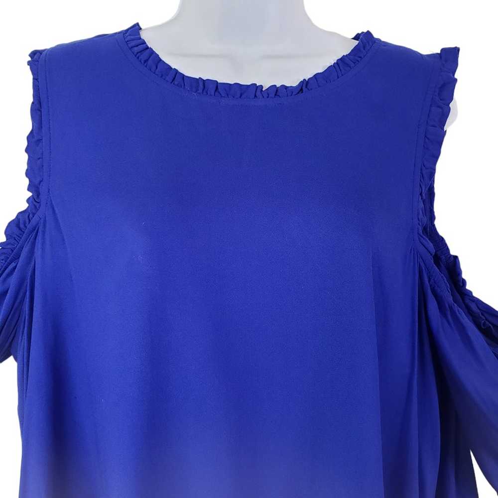 Crown and Ivy Cold Shoulder Dress Cobalt Blue Sol… - image 3