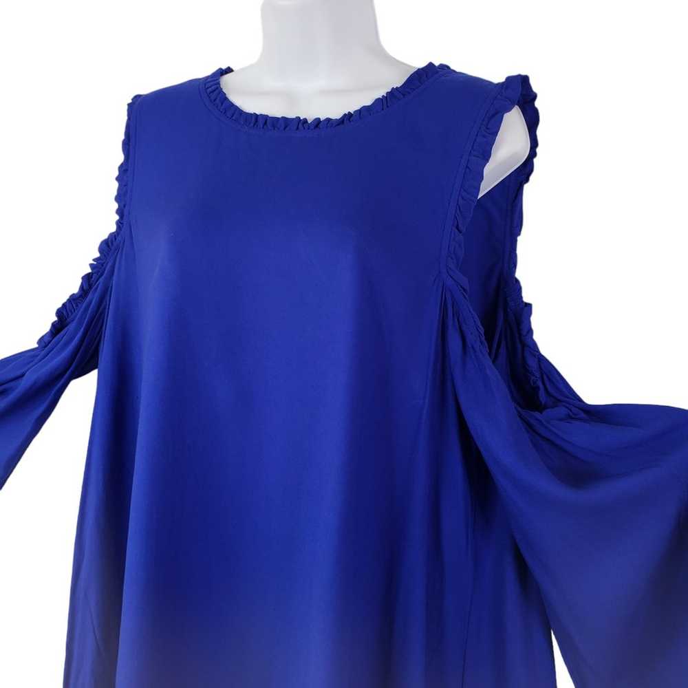 Crown and Ivy Cold Shoulder Dress Cobalt Blue Sol… - image 4