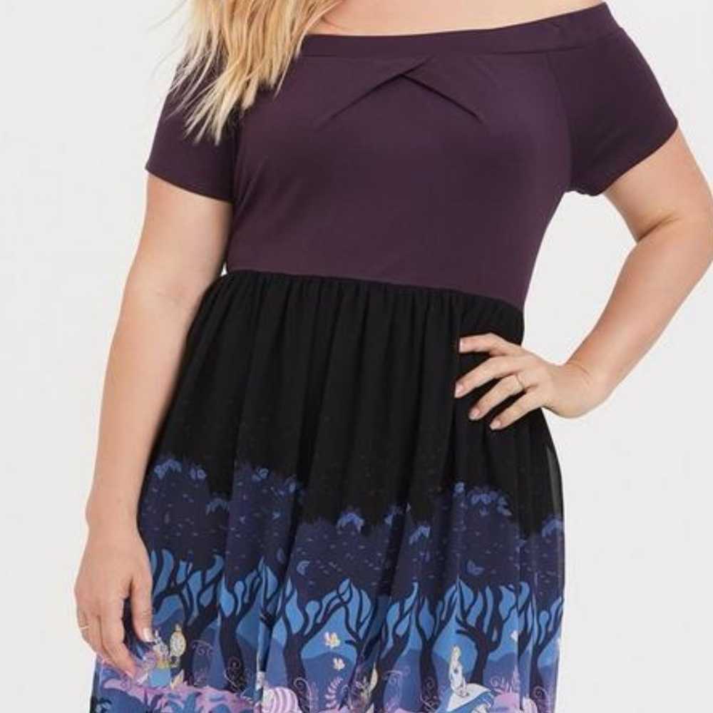 NWOT Torrid Disney’s Alice In Wonderland Off the … - image 1