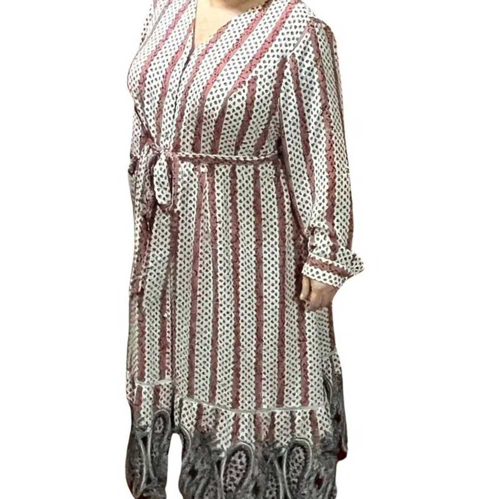 Lane Bryant Long Sleeve Paisley Maxi Dress - image 3