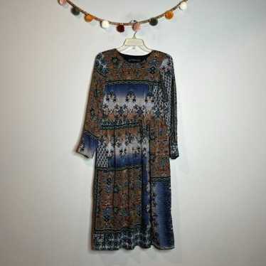 Zara patterned mosaic midi dress - image 1