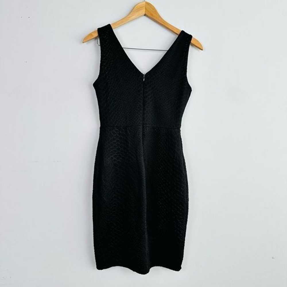 European Black Snakeskin Fitted Sleeveless Mini D… - image 4