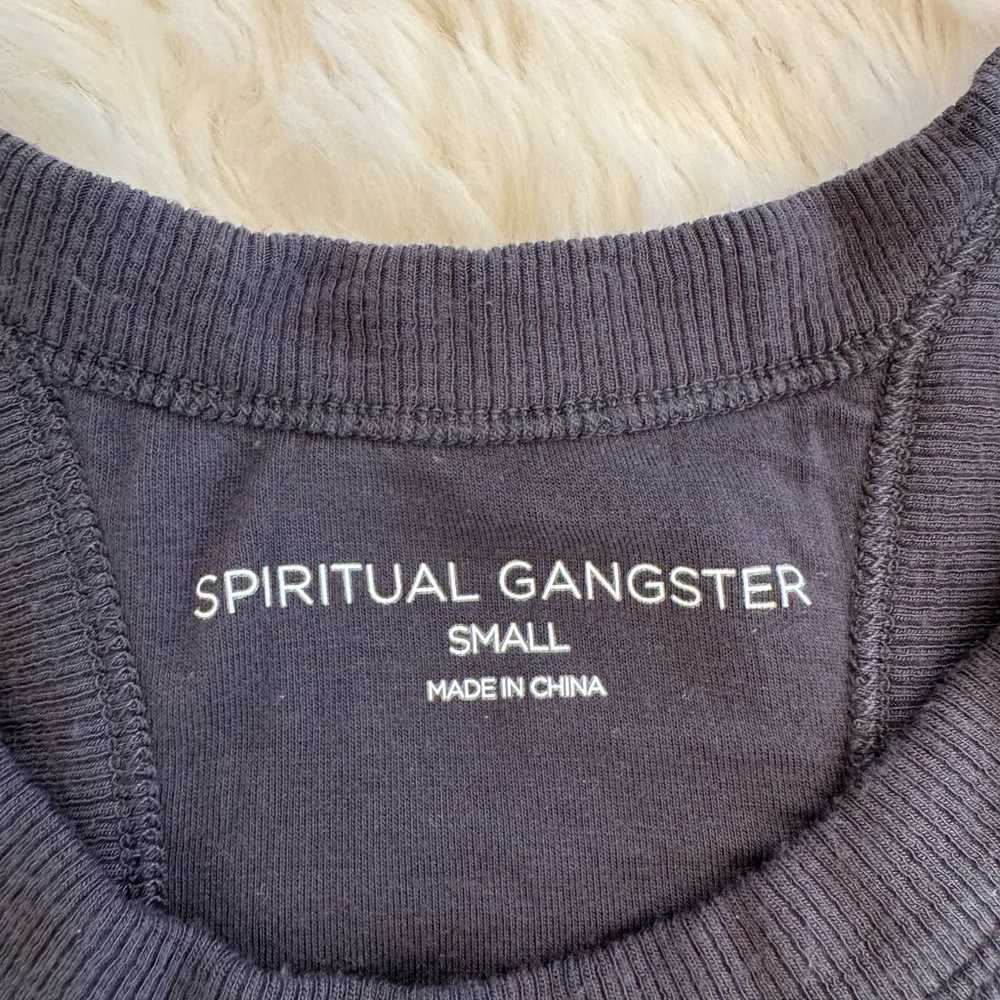 Spiritual Gangster Sleeveless Pullover Ribbed Tan… - image 10