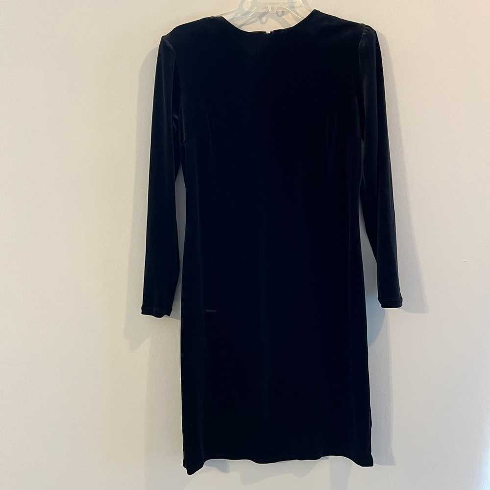 Mommy & me matching black velvet long sleeve dres… - image 7