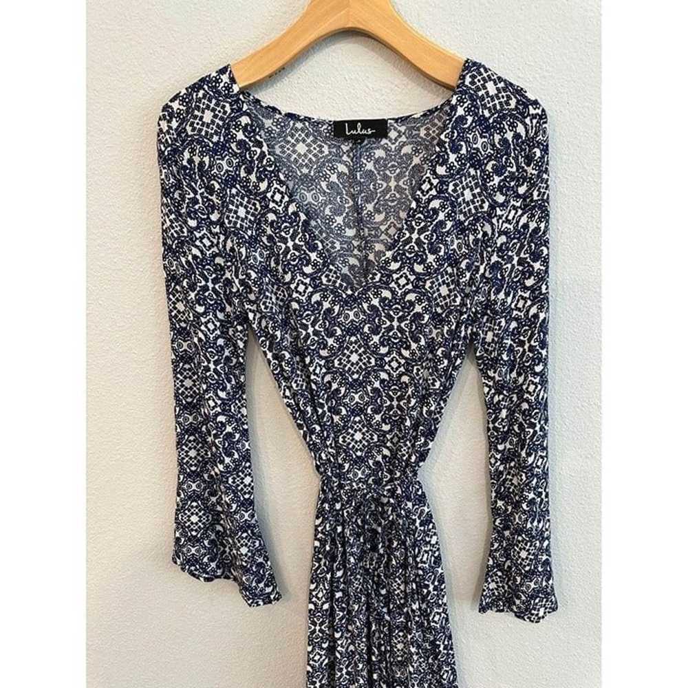 Lulu's Mandala Daydream Longsleeve Woven Dress Sz… - image 4