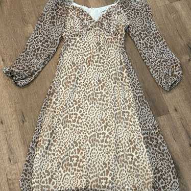 Petal & Pup Brown and Cream Leopard Maxi Dress