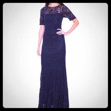 navy blue formal dress