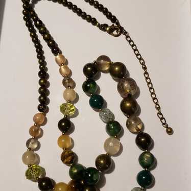 32 inch Vintage Lucite Beaded Necklace - image 1