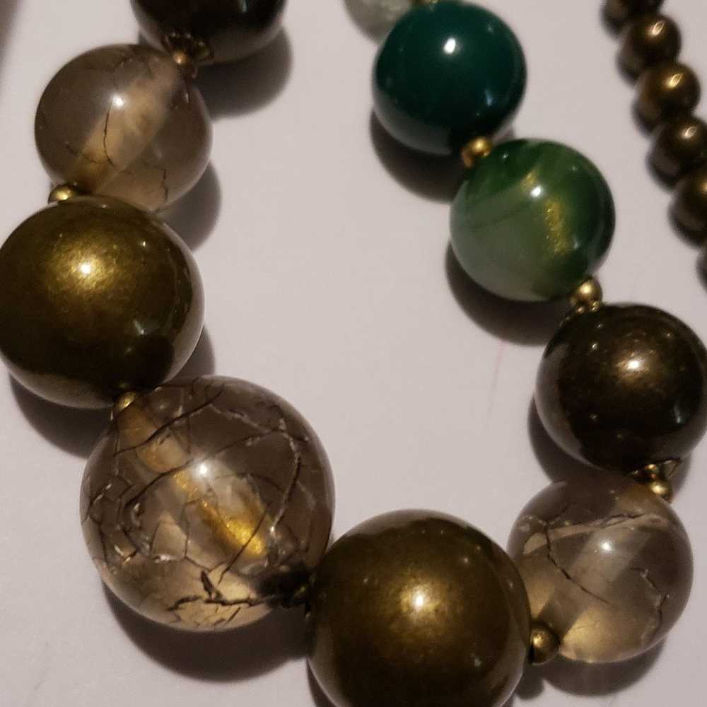 32 inch Vintage Lucite Beaded Necklace - image 5