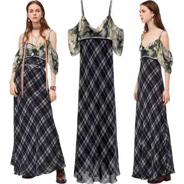 Zara Woman Off Shoulder Chain Maxi Dress Long Gow… - image 1