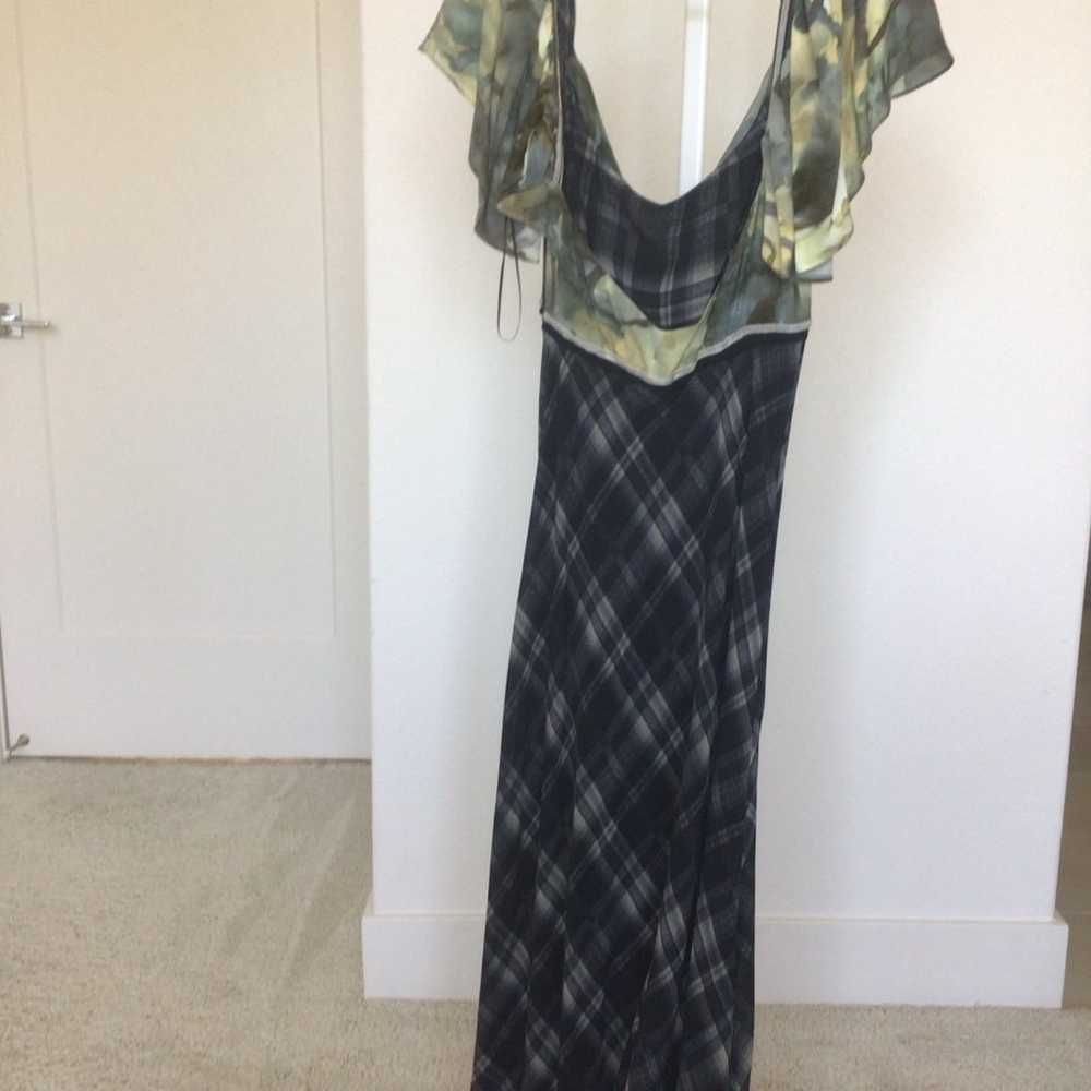 Zara Woman Off Shoulder Chain Maxi Dress Long Gow… - image 4