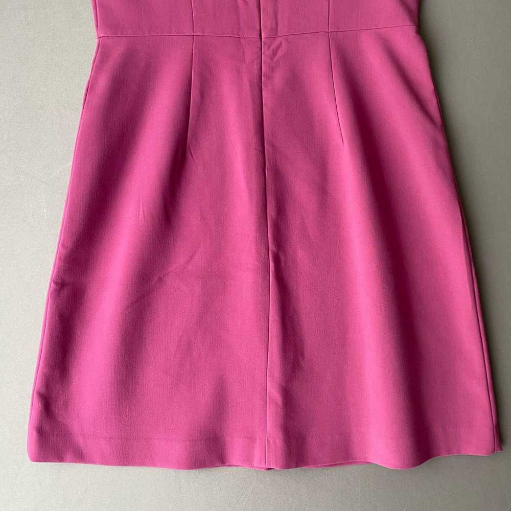 Ann Taylor loft sz 4 scalloped neckline pink mini… - image 3