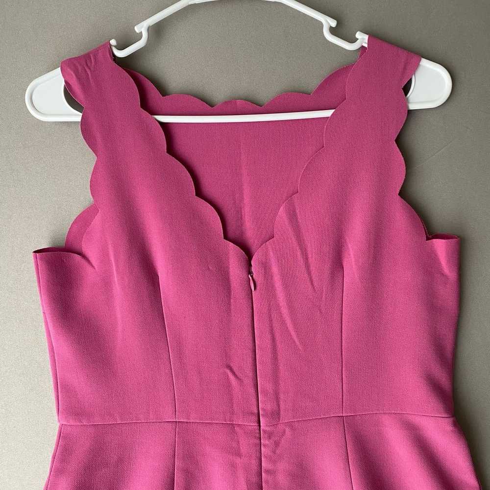 Ann Taylor loft sz 4 scalloped neckline pink mini… - image 4