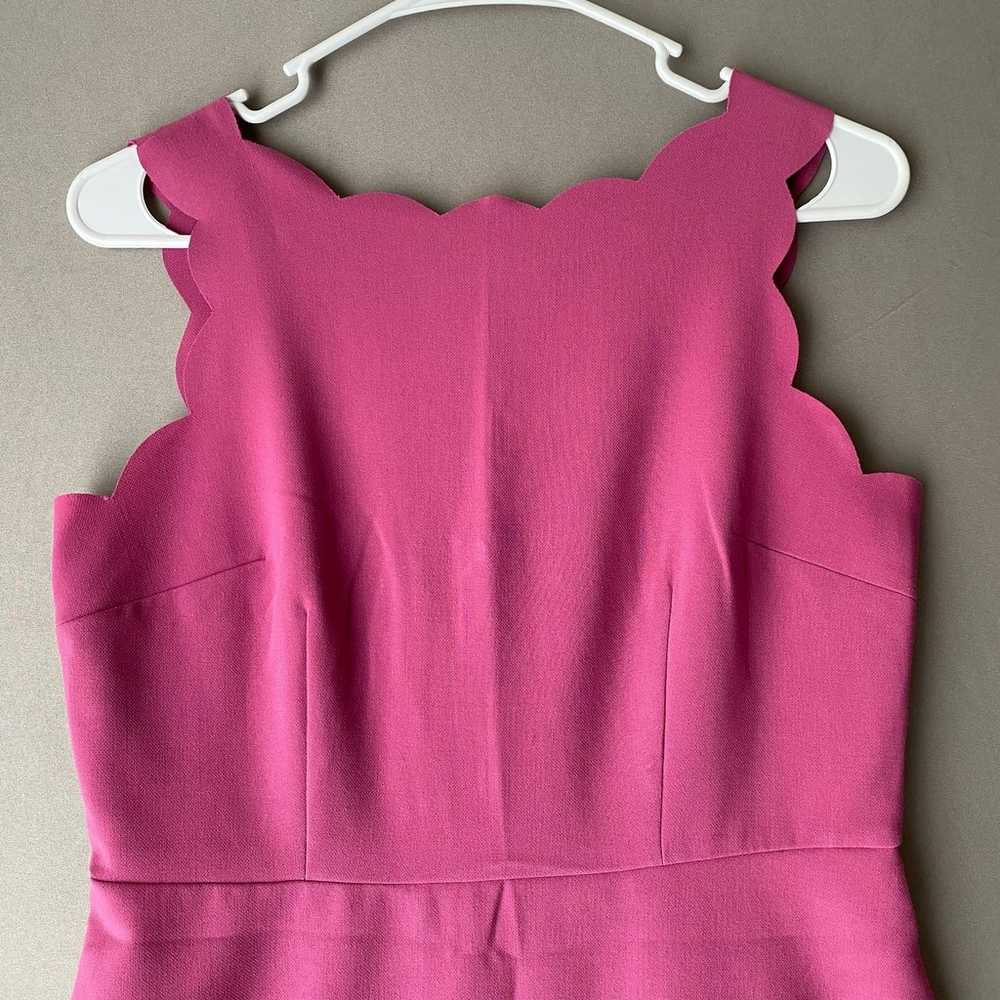 Ann Taylor loft sz 4 scalloped neckline pink mini… - image 7