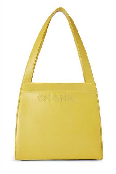 Yellow Lambskin Shoulder Bag - image 1